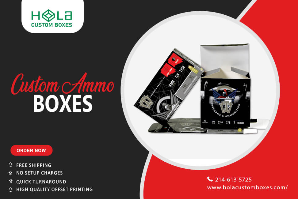 cardboard ammo boxes with logo